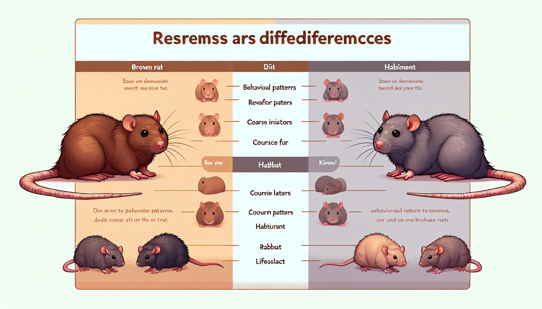 Hlavní rozdíly mezi krysou a potkanem