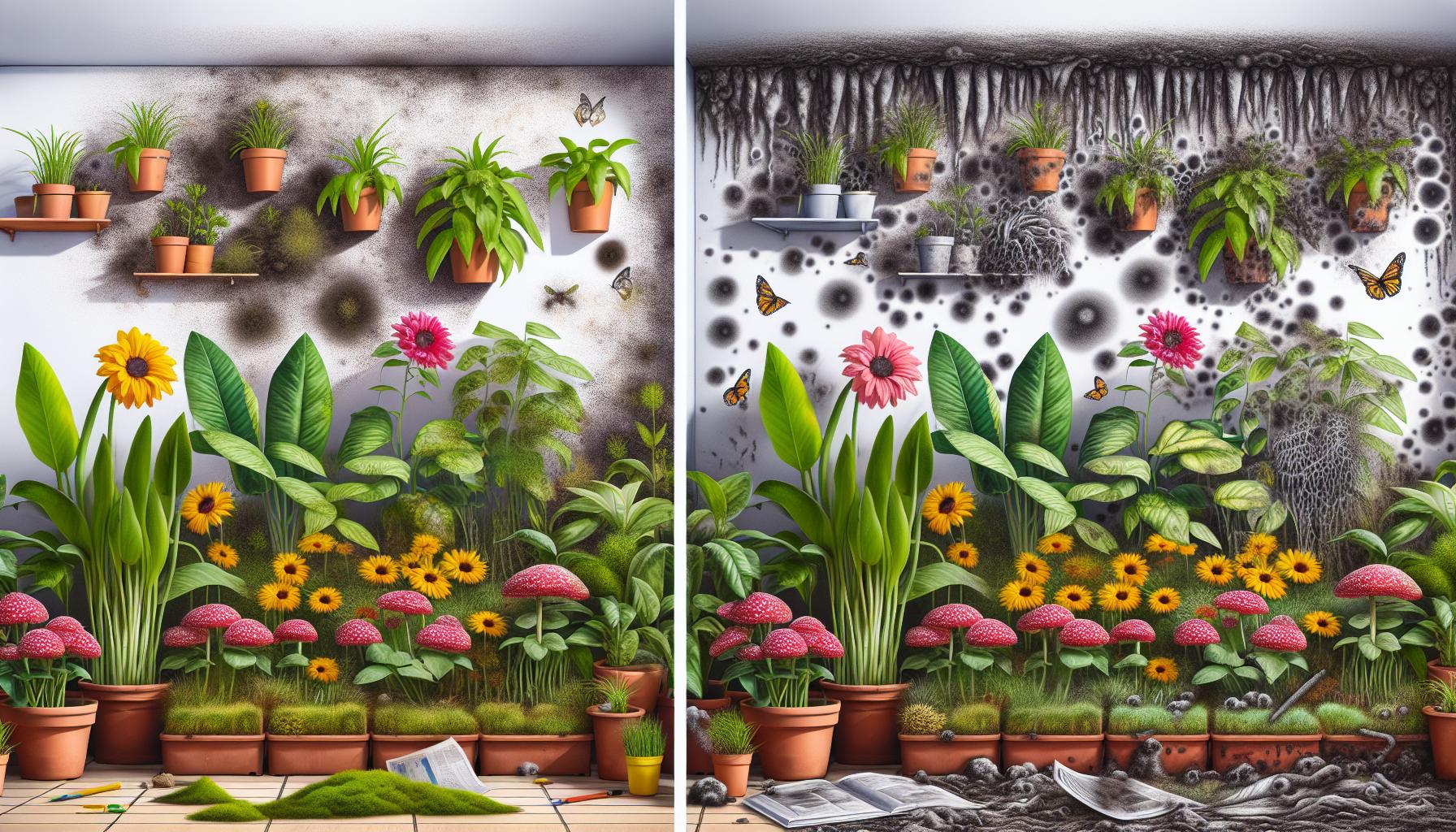 Důsledky plísně na rostliny