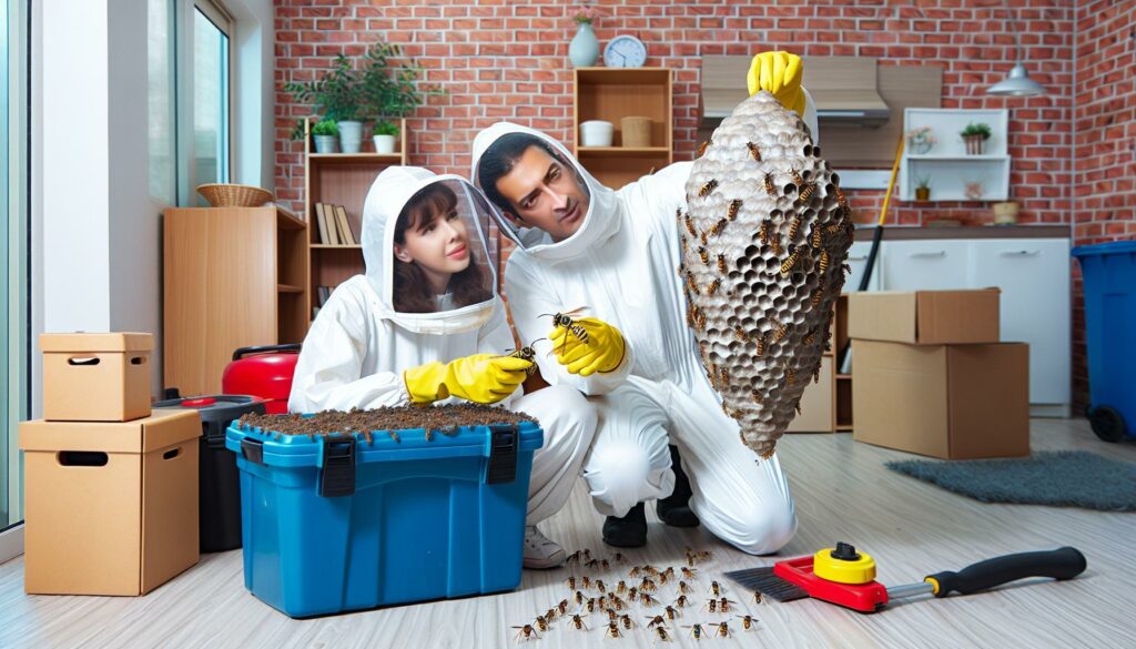 Likvidace vosích hnízd: Bezpečné postupy krok za krokem