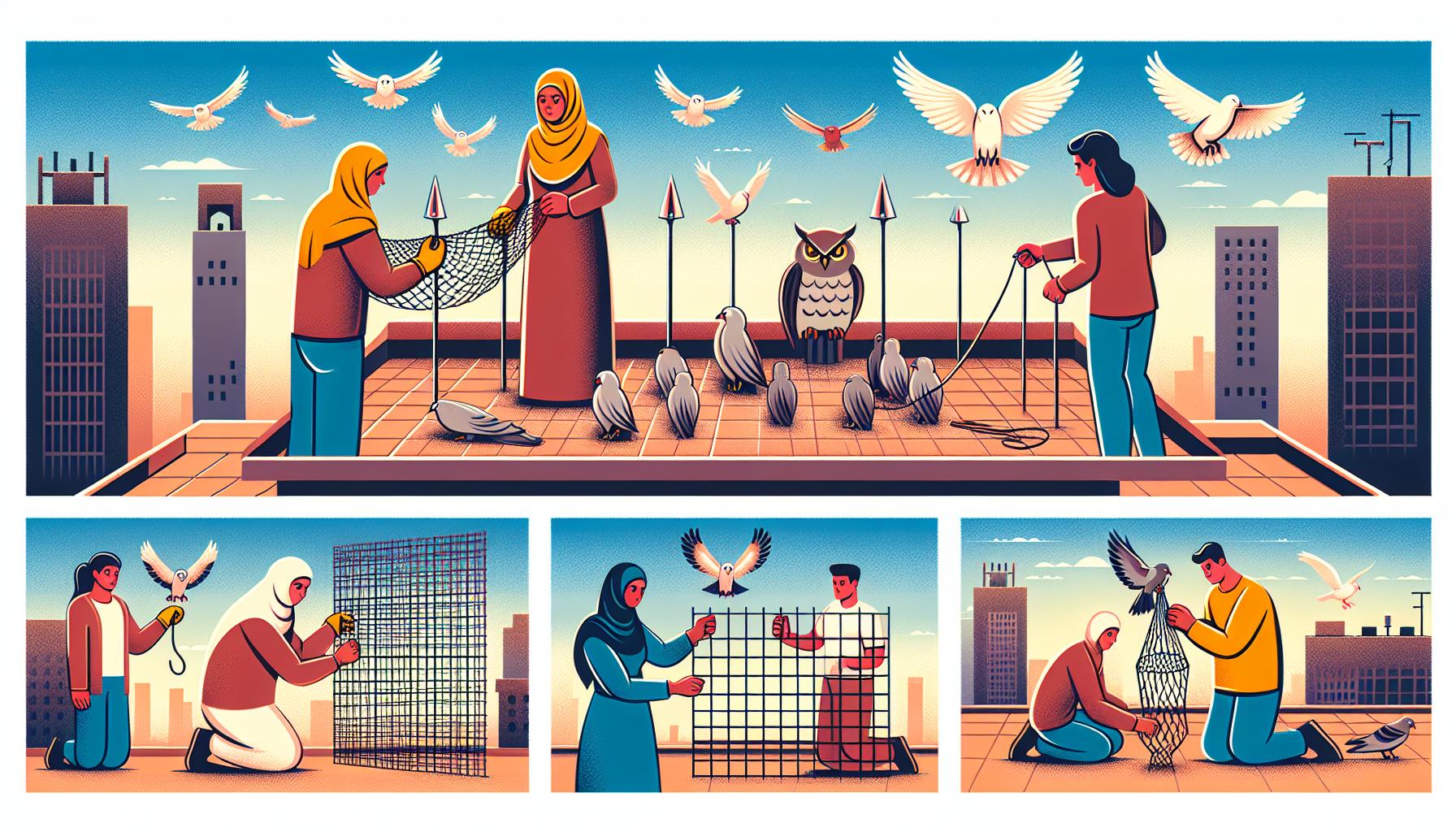 Účinné metody odstraňování ‌holubů