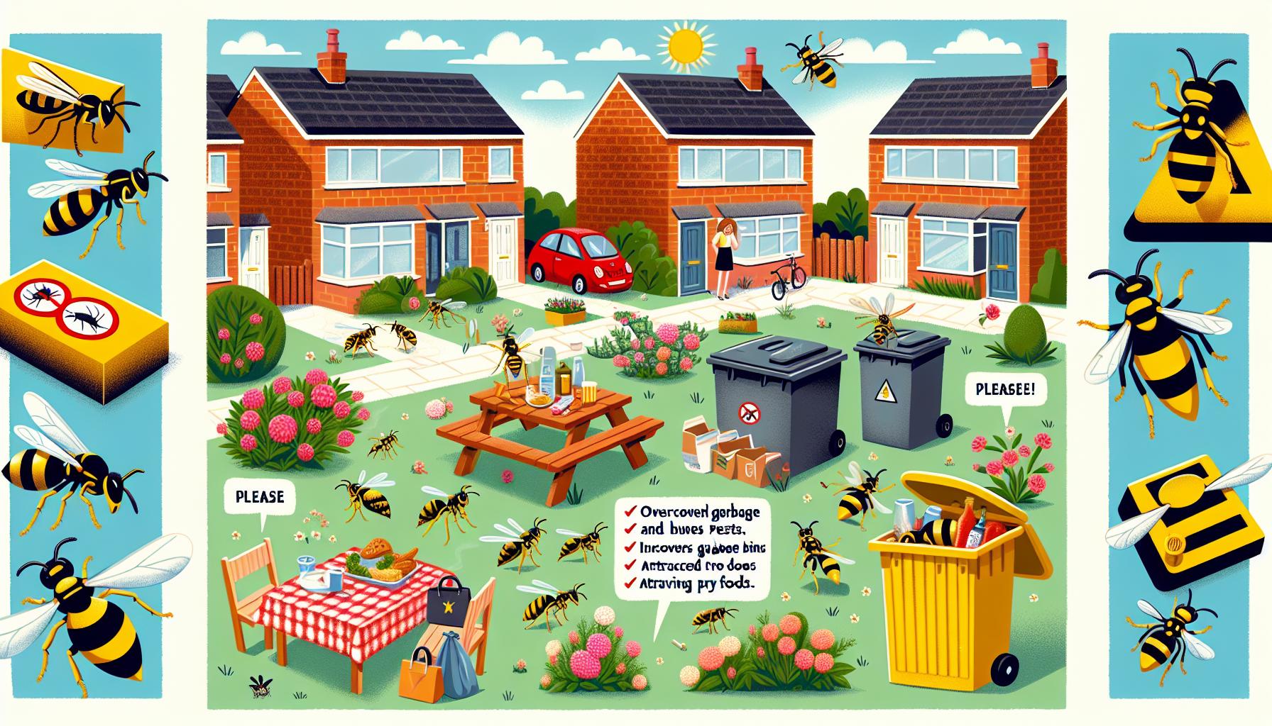 Důvody pro přítomnost vos v okolí