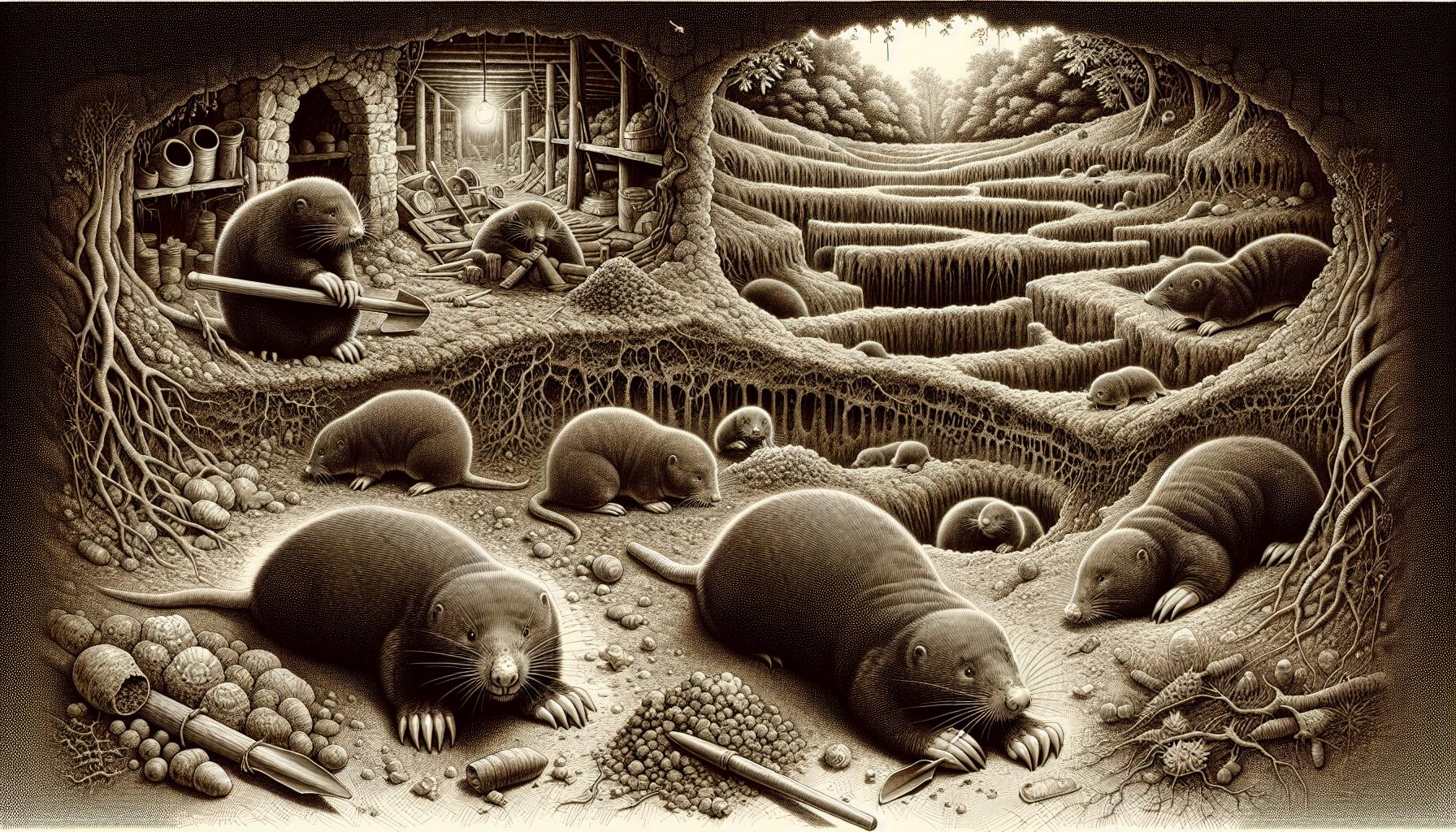 Pochopení chování krtků ⁤a jejich návyky