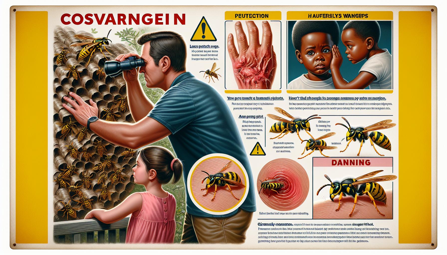 Nebezpečí útočné vosy pro člověka